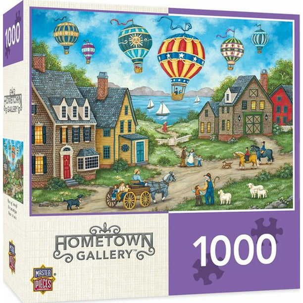 Featuring Art by Bonnie White Christmas Eve Fly By MasterPieces Seasonal Holiday Jigsaw Puzzle 1000 Pieces